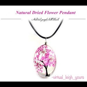 🌿Tree Of Life Oval Shaped Necklace Pink🌿
